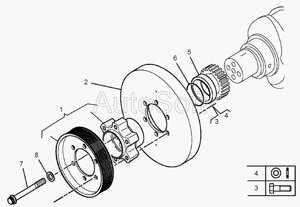 Втулка распорная Автодизель 650-1005040