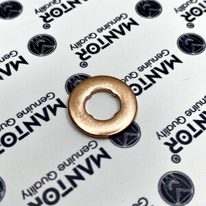 Шайба медная MANTOR F00VC17503 ( 7 мм, 1.5 мм, без фаски)