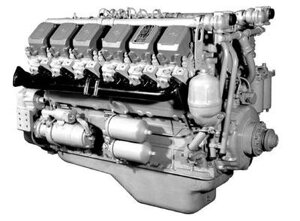 Двигатель без КПП и сцепления БЕЛАЗ 360 л. с. 240М2-1000186 Автодизель ЯМЗ 240М2