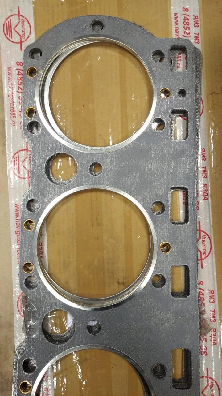Прокладка головки блока цилиндра для двигателя Старого образца ЯМЗ 238-1003210-В6 от компании ООО  "ДИЗЕЛЬ-НАВИГАТОР" - фото 1