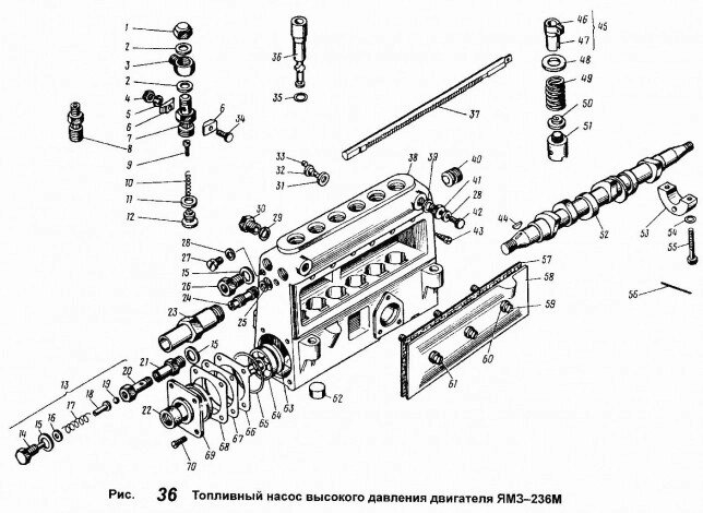 Топливный насос высокого давления ЯЗДА для двигателя ЯМЗ 801-1111005-50 от компании ООО  "ДИЗЕЛЬ-НАВИГАТОР" - фото 1