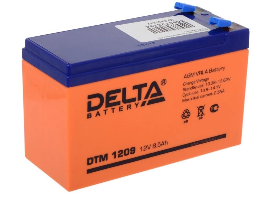 Аккумуляторная батарея для ИБП 12V 9.0Ah Delta DTM 1209 от компании ООО "БРЕНД-ИТ" - фото 1