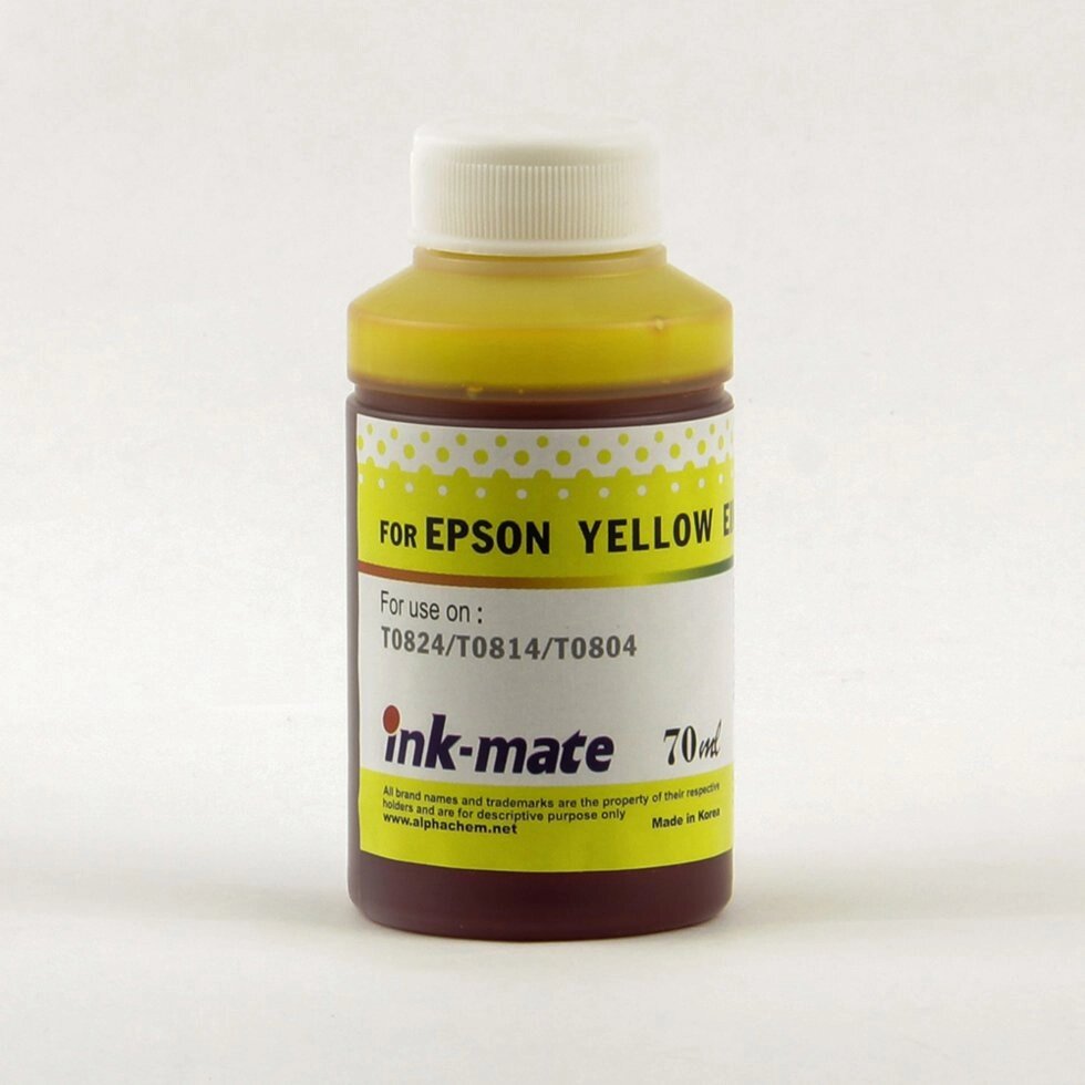 Чернила Epson (70мл, yellow, MB-UY; InkMate) водорастворимые от компании ООО "БРЕНД-ИТ" - фото 1