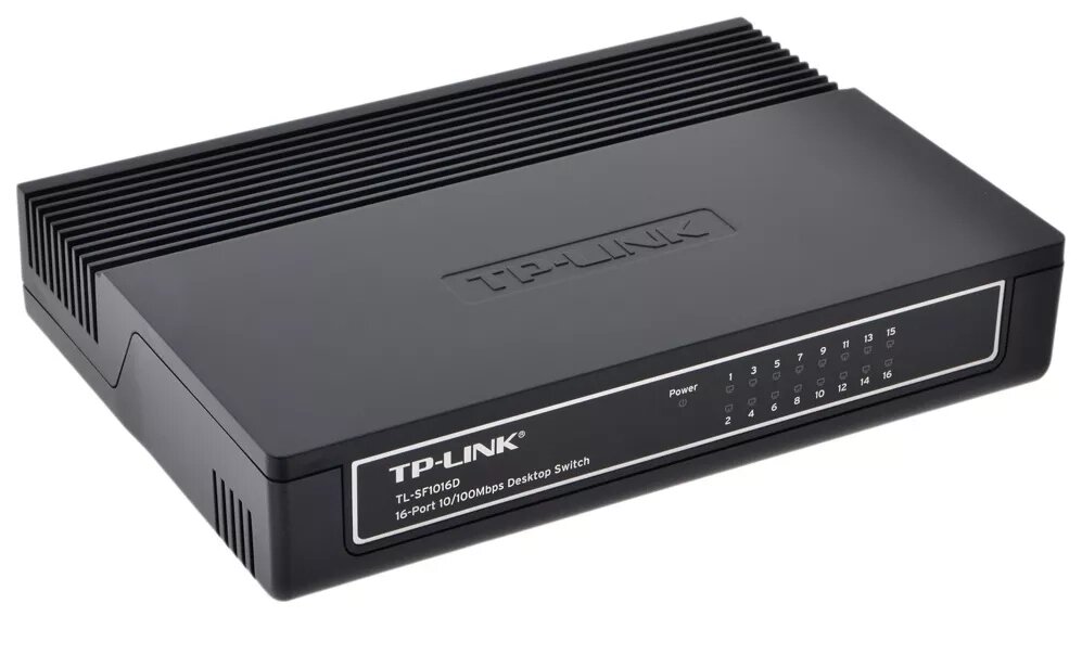 Коммутатор TP-LINK TL-SF1016D (16x10/100 Mbit/s) корпус - пластик от компании ООО "БРЕНД-ИТ" - фото 1