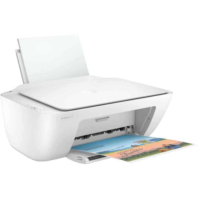 МФУ струйная HP DeskJet 2320 (А4, Цветная, 7.7 стр. мин, 4800x1200 dpi, USB 2.0, Белый) 7WN42B от компании ООО "БРЕНД-ИТ" - фото 1