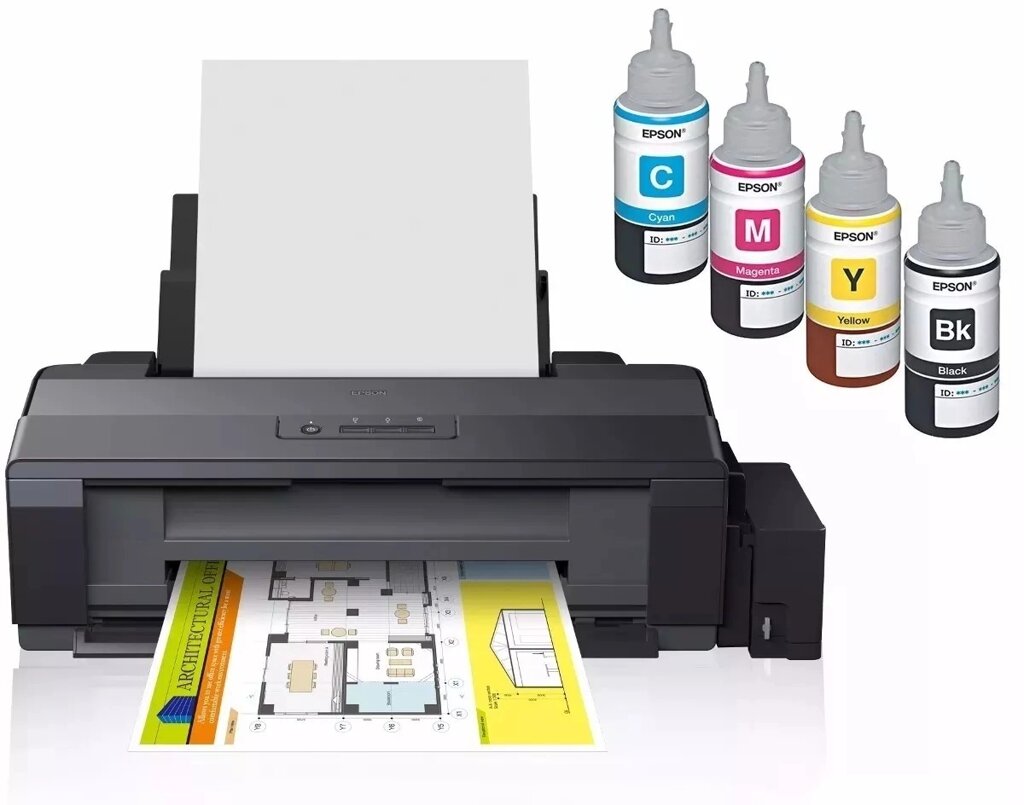 Принтер струйный Epson L1300 A3+  ( 4 цв., 30 стр/мин, USB 2.0,  СНПЧ ) от компании ООО "БРЕНД-ИТ" - фото 1