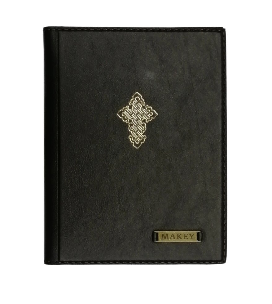 Макей Обложка для паспорта «Крест». Цвет коричневый от компании Интернет-магазин "Тапочки с задником" - фото 1
