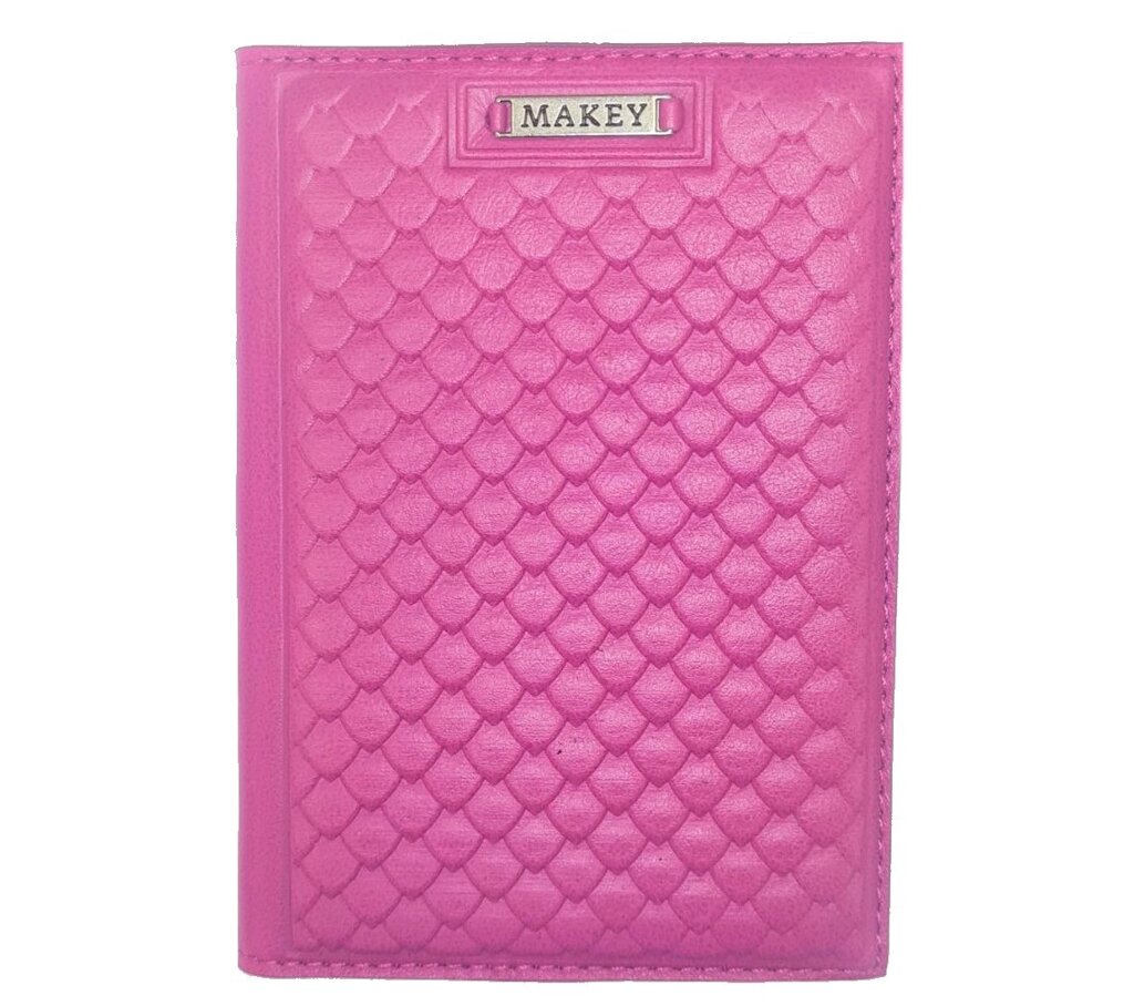 Макей Обложка на паспорт «Fleur». Цвет розовый от компании Интернет-магазин "Тапочки с задником" - фото 1