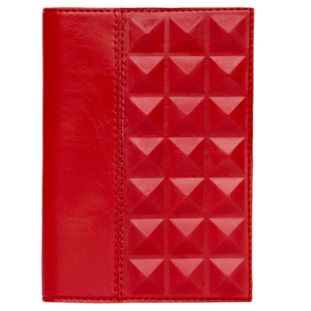 Макей Обложка на паспорт «Геометрия». Цвет красный от компании Интернет-магазин "Тапочки с задником" - фото 1