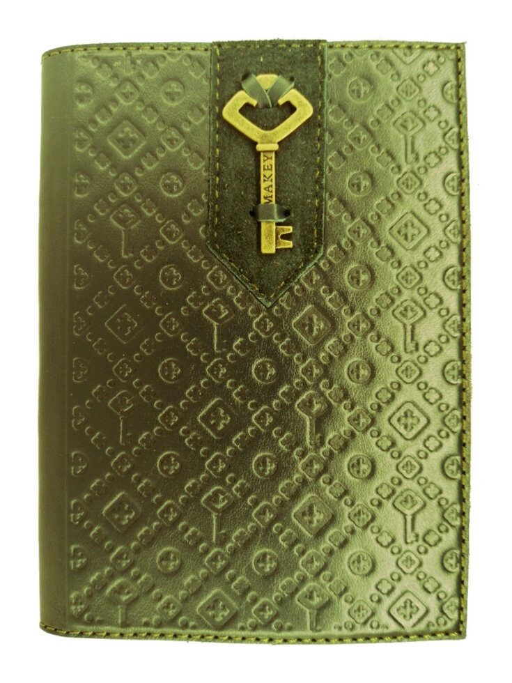 Макей Обложка на паспорт «Ключ». Цвет зеленый от компании Интернет-магазин "Тапочки с задником" - фото 1