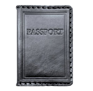 Макей Обложка на паспорт «Passport»Цвет черный