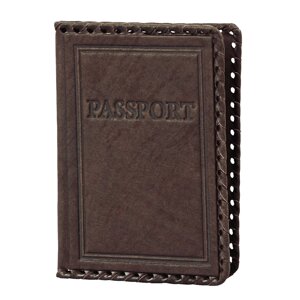 Макей Обложка на паспорт «Passport»Цвет коричневый