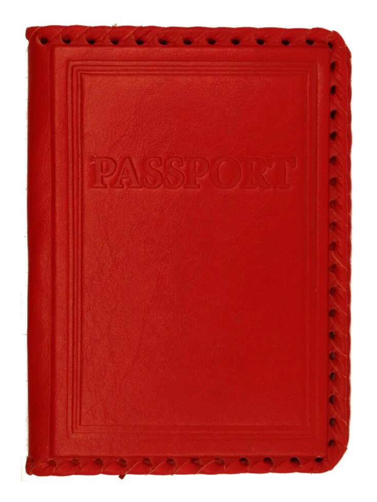 Макей Обложка на паспорт «Passport». Цвет красный ##от компании## Интернет-магазин "Тапочки с задником" - ##фото## 1