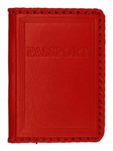 Макей Обложка на паспорт «Passport»Цвет красный