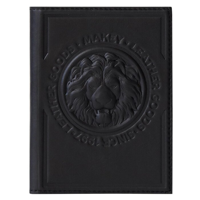 Макей Обложка на паспорт «Royal». Цвет черный от компании Интернет-магазин "Тапочки с задником" - фото 1