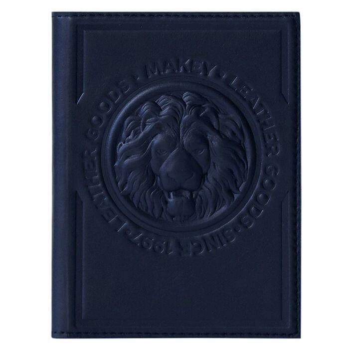 Макей Обложка на паспорт «Royal». Цвет синий от компании Интернет-магазин "Тапочки с задником" - фото 1
