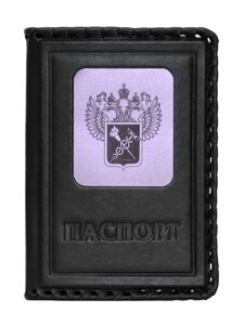Макей Обложка на паспорт «Таможня»Цвет черный