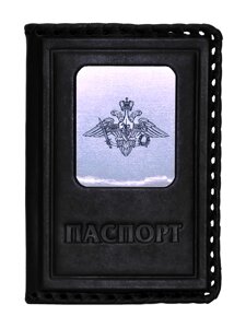 Макей Обложка на паспорт «Вооруженные Силы»Цвет черный