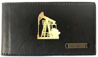 Макей Визитница карманная «Нефтяная вышка». Цвет коричневый от компании Интернет-магазин "Тапочки с задником" - фото 1