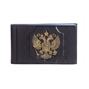 Макей Визитница карманная «Федерация» с латунным орлом