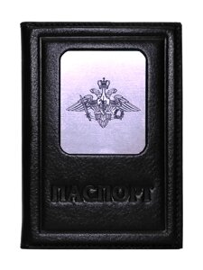 Макей Обложка на паспорт «Герб вооруженных сил». Цвет черный