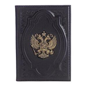 Макей Обложка для паспорта «Держава» с латунным орлом
