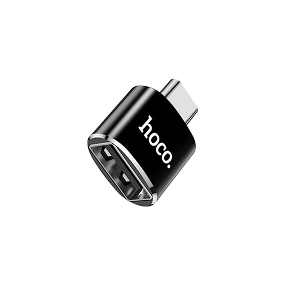 Адаптер Hoco OTG UA5a USB-A 2.0 in - Type-С out коробка Black сд от компании Медиамир - фото 1