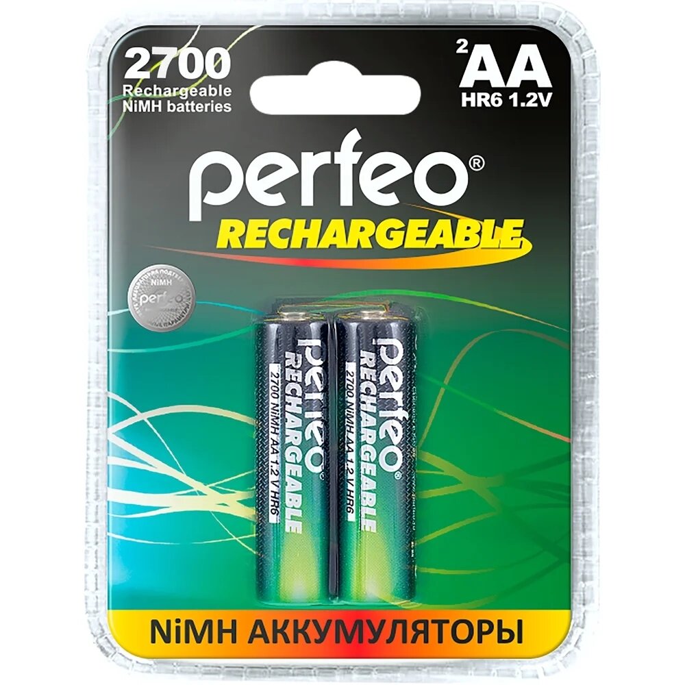 Аккумулятор PERFEO AA 2700МН- 2 BL2 Пластик от компании Медиамир - фото 1
