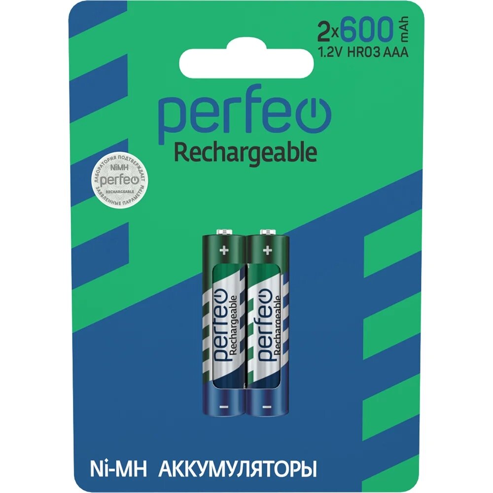 Аккумулятор PERFEO AAA 600mAh/2BL от компании Медиамир - фото 1