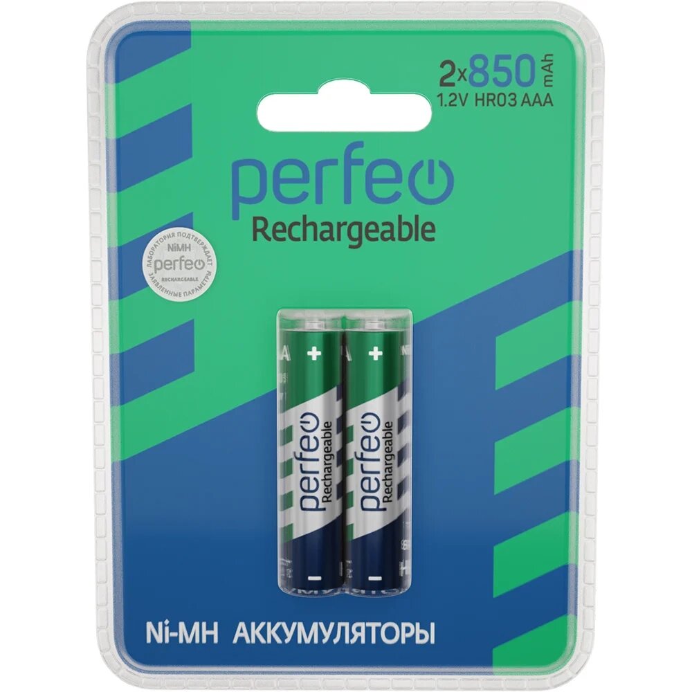 Аккумулятор PERFEO AAA 850mAh/2BL  Пластик от компании Медиамир - фото 1