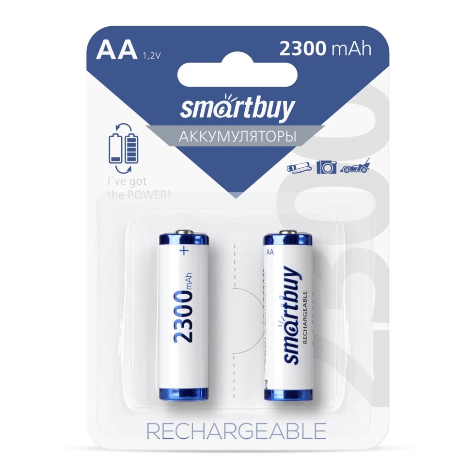 Аккумулятор Smartbuy AA 2300МН-BL2 /24/ от компании Медиамир - фото 1