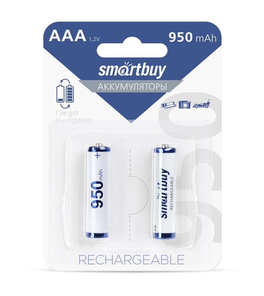 Аккумулятор Smartbuy AAA 950МН-BL2 /24/ от компании Медиамир - фото 1