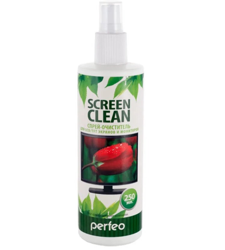 Чистящие средства Perfeo спрей "Screen Clean" для LCD/TFT экранов и мониторов, 250 мл. от компании Медиамир - фото 1
