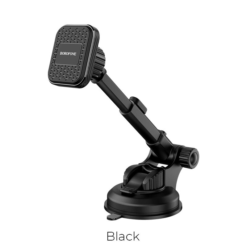 Держатель автомобильный Borofone BH21 Vandav, магнитный, на присоске, 4.0"- 10.6", Black мсд от компании Медиамир - фото 1