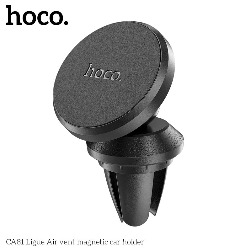 Держатель автомобильный Hoco CA81 магнитный на воздуховод Black сд от компании Медиамир - фото 1