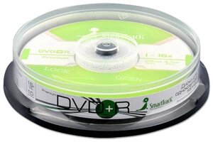 Диск Smart Track DVD+R 4.7 Gb 16х (уп. 10 шт. в пл. кор. 200/