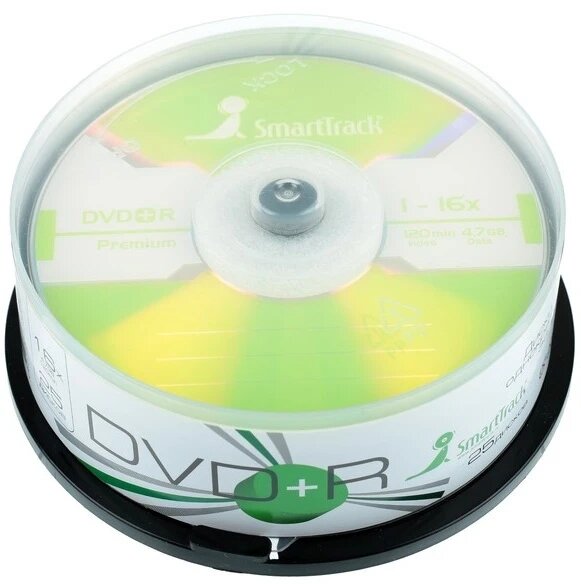 Диск Smart Track  DVD+R 4.7 Gb 16х (уп. 25 шт. в пл. кор.) /250/ от компании Медиамир - фото 1