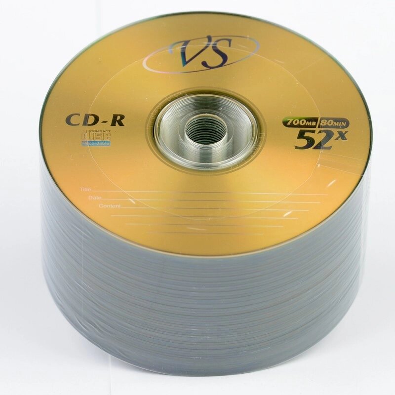 Диск VS  CD-R 700Mb 52х (уп. 50шт.) /600/ от компании Медиамир - фото 1