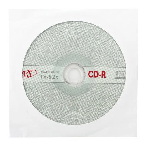 Диск VS  CD-R 700Mb 52х ( в конвертах) /5/250 от компании Медиамир - фото 1