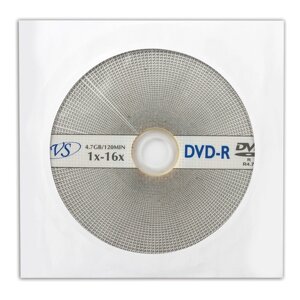 Диск VS DVD-R 4.7 gb 16х конверт/5 /250/