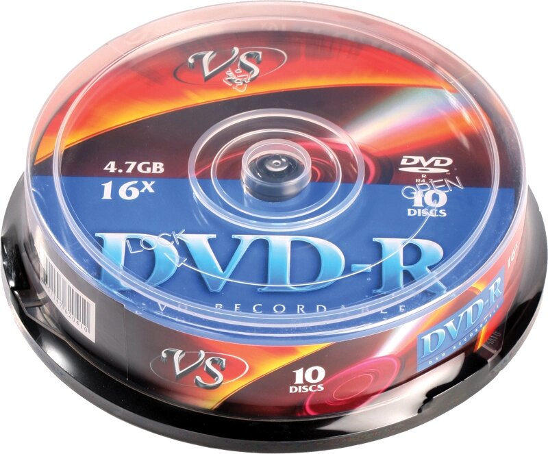 Диск VS  DVD-R 4.7 Gb 16х (уп. 10 шт. в пл. кор.) Print /200/ от компании Медиамир - фото 1