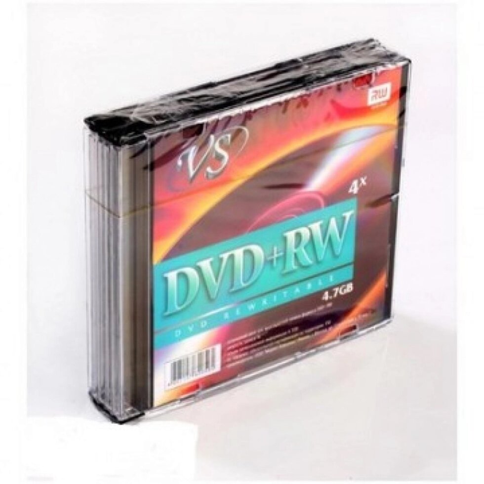 Диск VS  DVD+RW 4.7 Gb Slim/5/100/ от компании Медиамир - фото 1