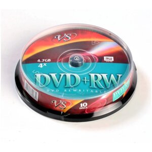 Диск VS DVD+RW 4.7 Gb (уп. 10 шт. в пл. кор. 200/