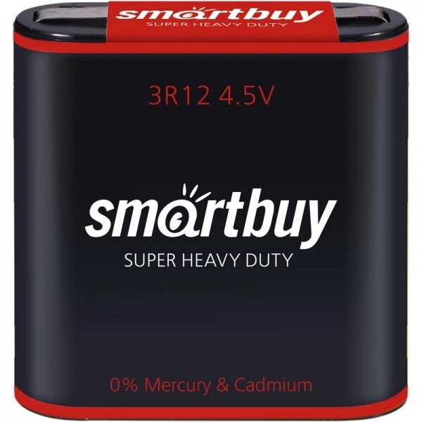 Элемент питания Smartbuy 3R12 (уп. 1) /12/144/ - квадратная (SBBZ-3R12-1S) от компании Медиамир - фото 1