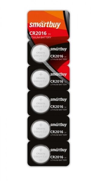 Элемент питания Smartbuy CR-2016 BL5 ##от компании## Медиамир - ##фото## 1