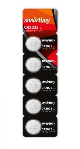 Элемент питания Smartbuy CR-2025 BL5 от компании Медиамир - фото 1