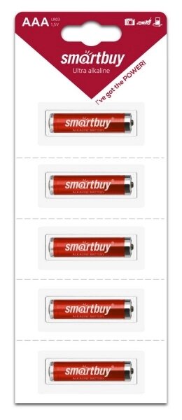 Элемент питания Smartbuy LR03 BL5 strip /60/600 от компании Медиамир - фото 1