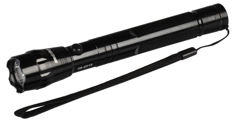 Фонарь светодиодный алюминиевый Smartbuy 1Вт черный, 2АА,  (SВF-600-К) от компании Медиамир - фото 1