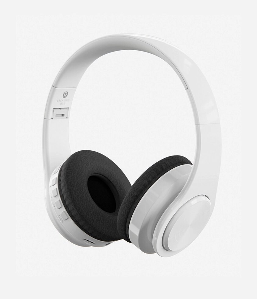 Гарнитура Bluetooth Полноразмерная Breaking BT-11 , MP3, съемный кабель (Белый)   (25533) от компании Медиамир - фото 1