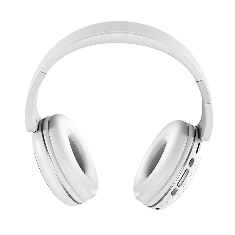 Гарнитура Bluetooth полноразмерная HOCO W23 Brilliant sound 300 мАч, AUX/TF/MP3/Складные  White от компании Медиамир - фото 1